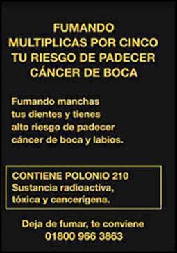 Mexico 2009 Health Effects mouth - mouth cancer, loss of teeth, diseased organ, gross (Back)